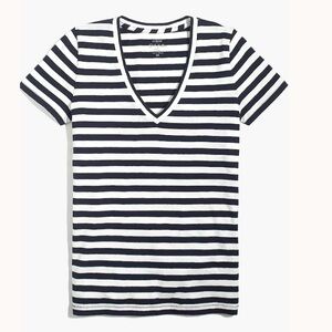 J.Crew Stripped Slub Cotton tee